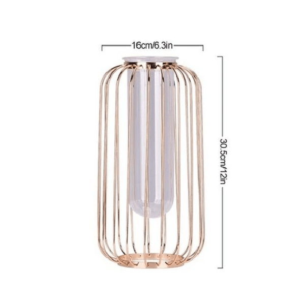 Florin - Modern Iron Frame Vase | Bright & Plus.