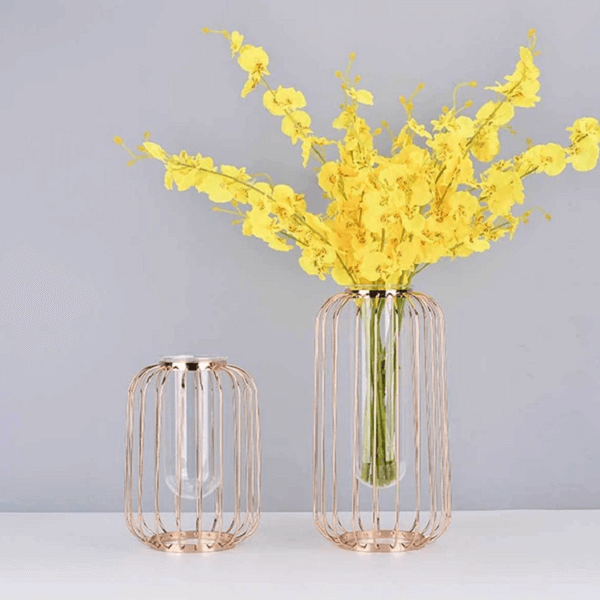 Florin - Modern Iron Frame Vase | Bright & Plus.