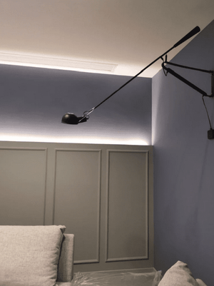 Flos - Minimalist Long Arm Wall Lamp with Socket