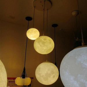 Full Moon 3D Hanging Lamp | Bright & Plus.