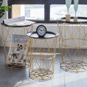 Grayson - Modern Geometric Frame Corner Table | Bright & Plus.