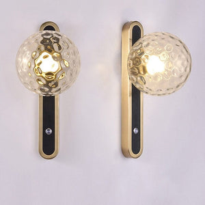 Grazia - Wall Lamp Gold with American Crystal Ball