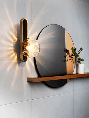 Grazia - Wall Lamp Gold with American Crystal Ball