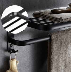 Greta - Black Matte Towel Rack | Bright & Plus.