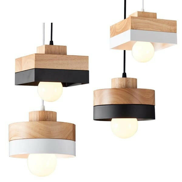 Hatria - Pendant Light Wooden LED (square or round)