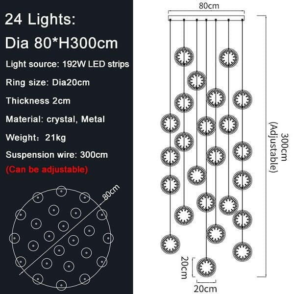 Hexu - Modern Crystal Chandelier
