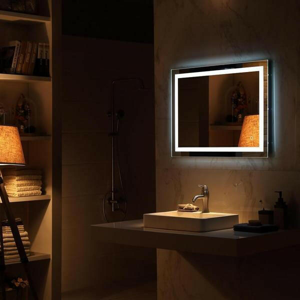 Hodge - Touch Screen Backlit Light Frame Mirror | Bright & Plus.