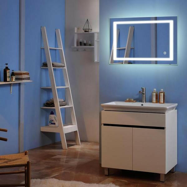 Hodge - Touch Screen Backlit Light Frame Mirror | Bright & Plus.