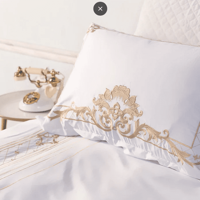 Igor Gold Forest White And Gold Duvet Cover Set (Egyptian Cotton)
