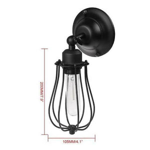 Industrial Droplet Cage Wall Lamp | Bright & Plus.