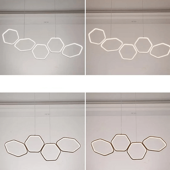 Jocasta - Art Deco LED Geometric Chandelier | Bright & Plus.