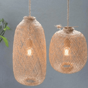 Kanya - Compressable Bamboo Pendant Light | Bright & Plus.