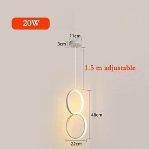Kavita - Circular LED Hanging Light | Bright & Plus.