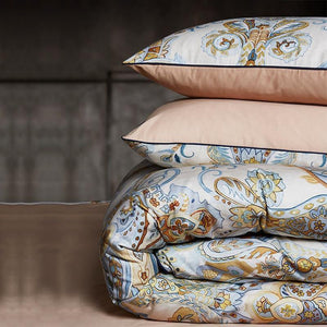 Kensington Paisley Luxury Egyptian Cotton Duvet Cover Set | Bright & Plus.