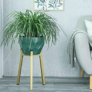 Koa - Geometric Modern Nordic Planter with Stand | Bright & Plus.