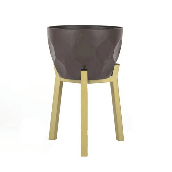 Koa - Geometric Modern Nordic Planter with Stand | Bright & Plus.