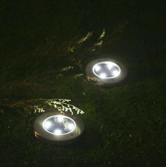 Solar Powered Floor Path LED Light | Bright & Plus.