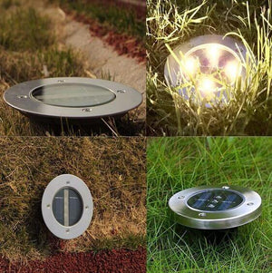 Solar Powered Floor Path LED Light | Bright & Plus.