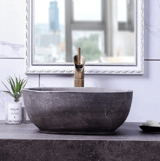 Laila - Vintage Antique Cement Wash Basin | Bright & Plus.