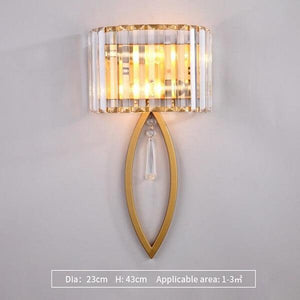Lan - Oval Cut Fluted Glass Wall Lamp | Bright & Plus.