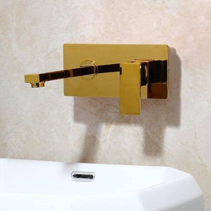 Laney - Wall Mounted Brass Nozzle Bathroom Faucet | Bright & Plus.