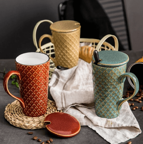 Large Ceramic Coffee Mug | Bright & Plus.