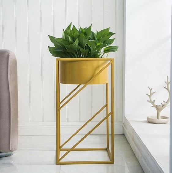 indoor planter modern Lev - Angular Modern Indoor Planter