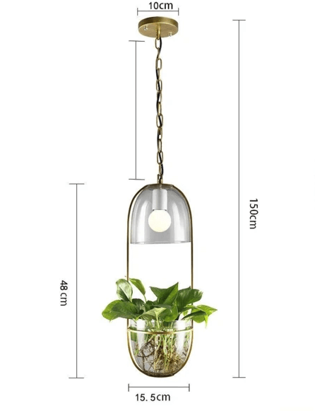 plant hanging lights Lileas - Modern Hanging Planter Lamp