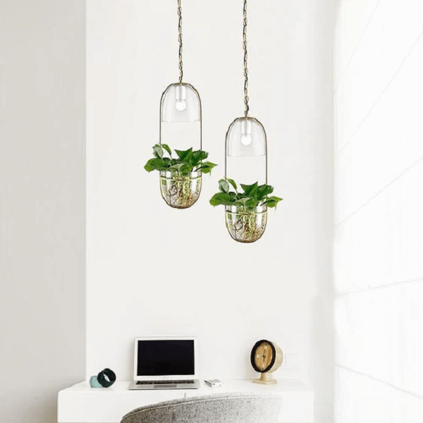 hanging light planter Lileas - Modern Hanging Planter Lamp