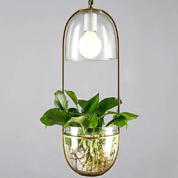 light bulb hanging planter Lileas - Modern Hanging Planter Lamp