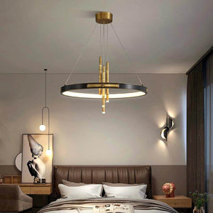 Ava Two-Tier Modern Rounded Metal Chandelier | Bright & Plus.