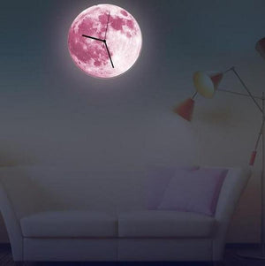 Lua - 3D Glow-In-The-Dark Moon Walk Clock | Bright & Plus.
