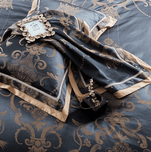 Luxury Silk Jacquard Duvet Cover Set | Bright & Plus.