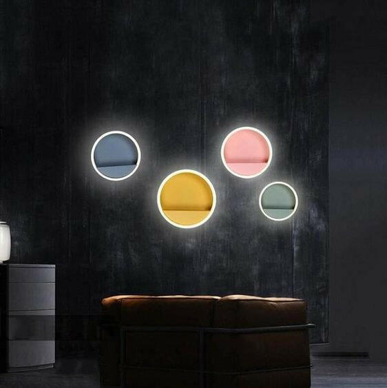 Macarone - Modern Nordic Round LED Wall Lamp | Bright & Plus.