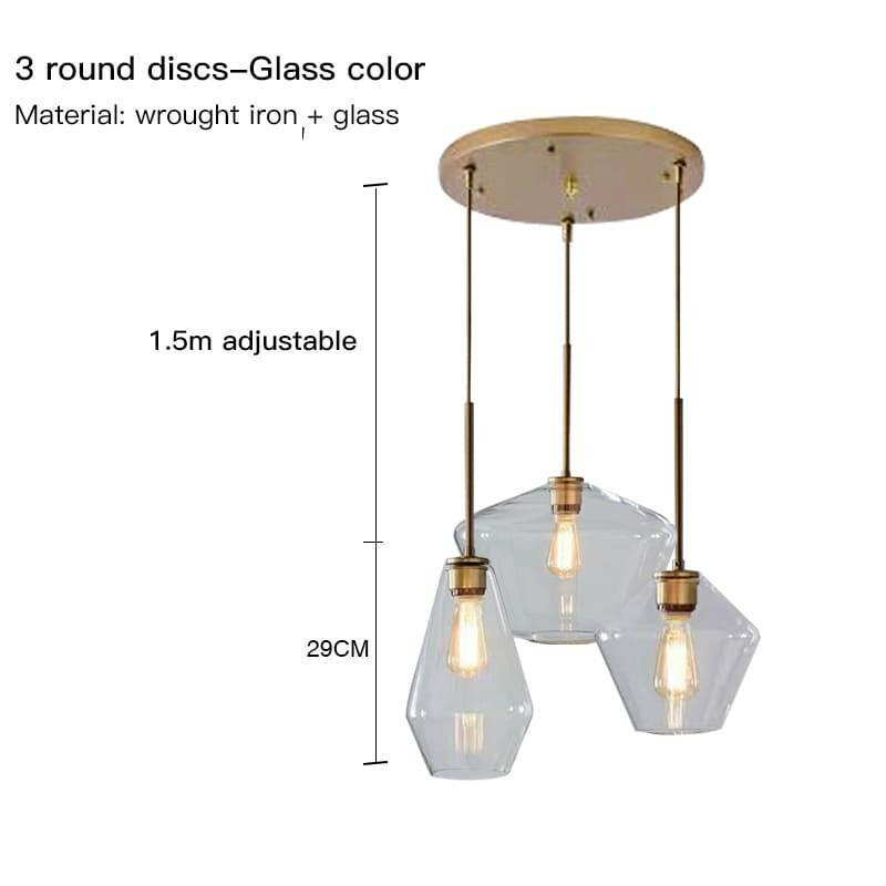Meriall - Hanging Glass Pendant Lamp