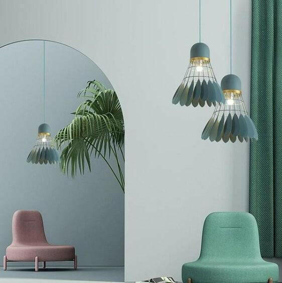 Minton - Modern Nordic Art Deco Hanging Light | Bright & Plus.