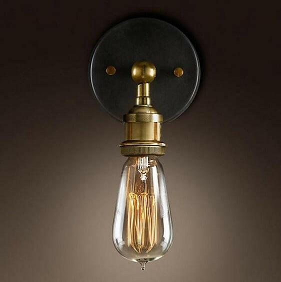 Modern Country Style Brass Wall Lamp | Bright & Plus.