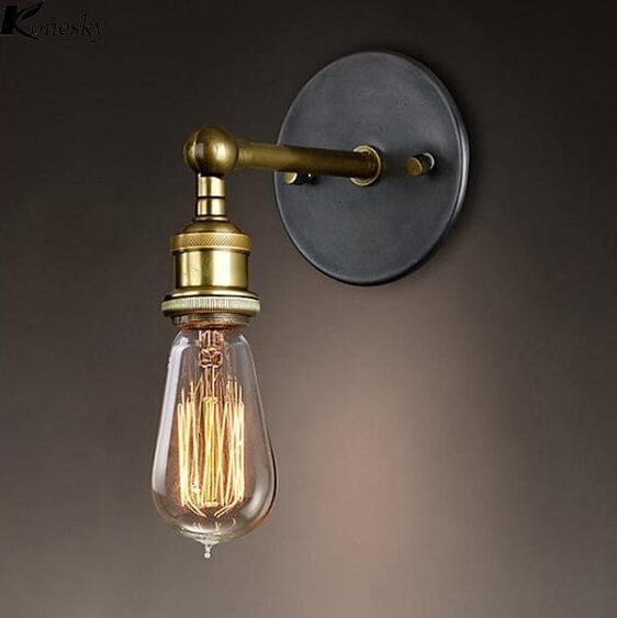 Modern Country Style Brass Wall Lamp | Bright & Plus.