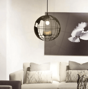 Modern Nordic World Globe Hanging Light | Bright & Plus.
