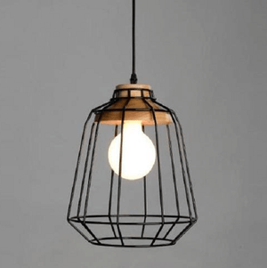 Modern Nordic Wrought Iron Hanging Cage Lamp | Bright & Plus.