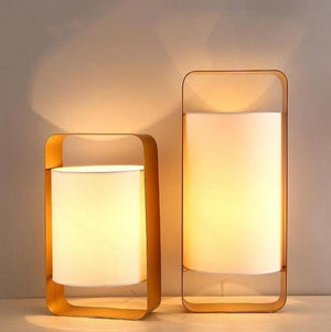 Nate - Modern Frame Floating Lantern Desk Lamp | Bright & Plus.