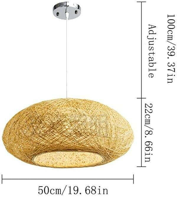 Nest - Round Rattan Pendant Light | Bright & Plus.
