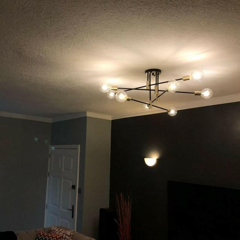 Nordic Wrought Iron Chandelier Retro 4-6-8 heads