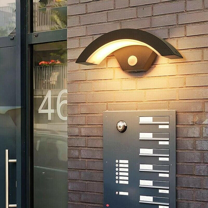 Outdoor led wall lights with pir sensor sales
