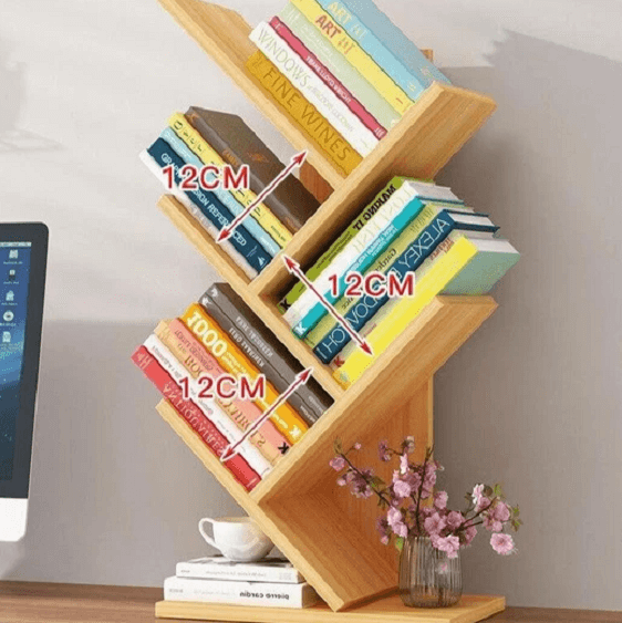 Paityn - Angled Desktop Bookcase | Bright & Plus.