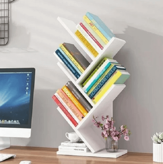 Paityn - Angled Desktop Bookcase | Bright & Plus.