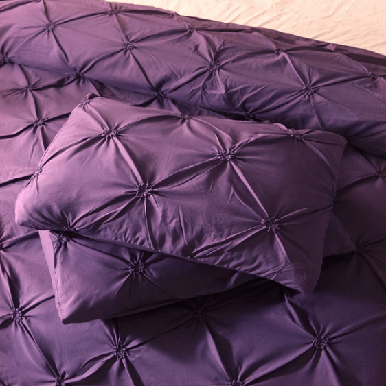 Pinch Pleat 3-Piece Duvet Cover Set | Bright & Plus.