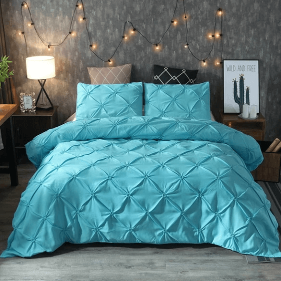 Pinch Pleat 3-Piece Duvet Cover Set | Bright & Plus.
