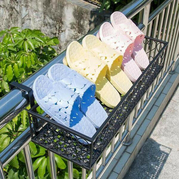 hanging planter balcony Poppa - Balcony Railing Hanging Planter