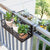 Poppa - Balcony Railing Hanging Planter | Bright & Plus.
